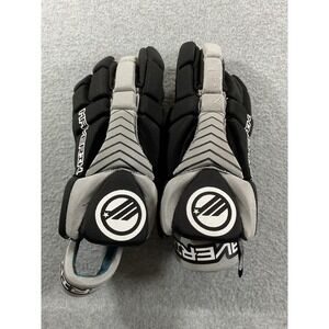 Maverik Charger Lacrosse Gloves Black Grey Mens Size 12 Medium Protective Gear